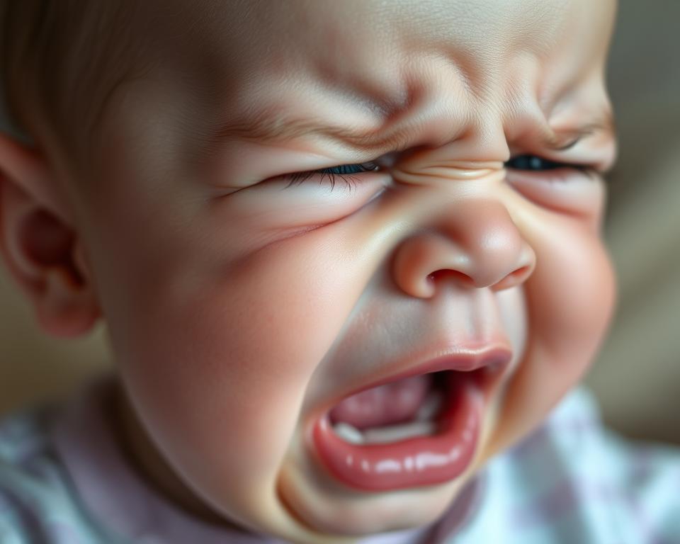 bebê chorando muito