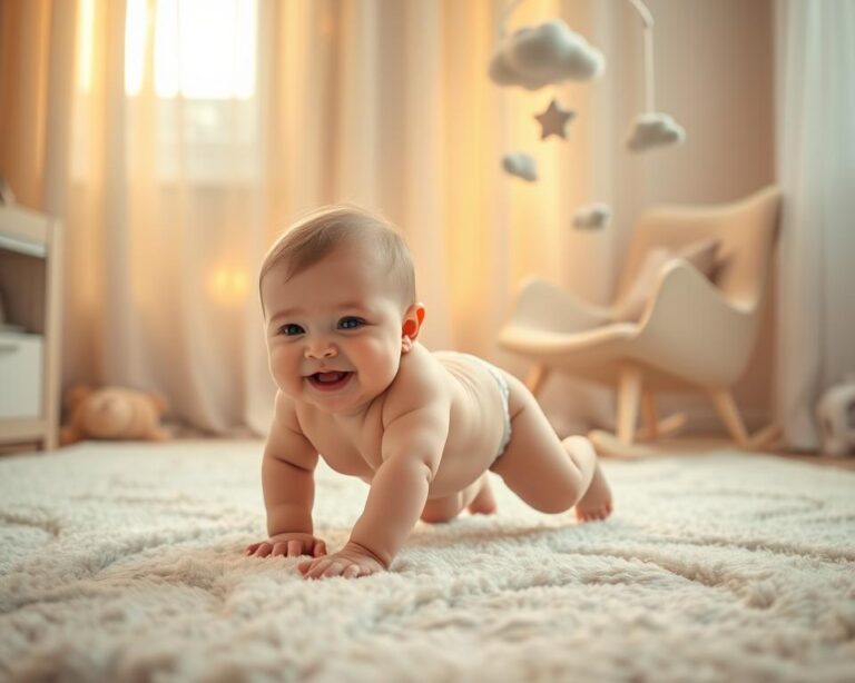 quantos meses o bebê começa a engatinhar