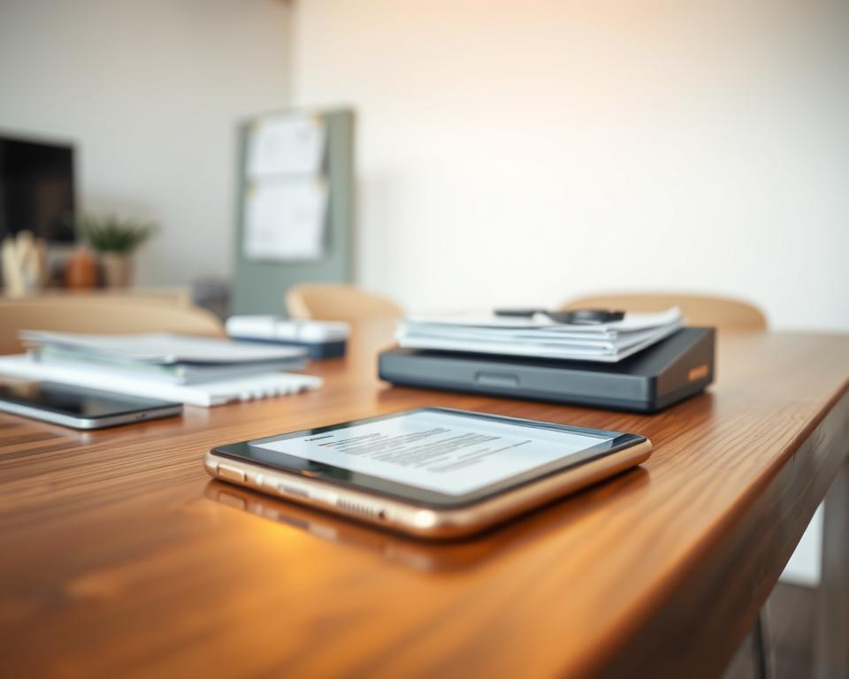 Escaneamento de documentos móvel