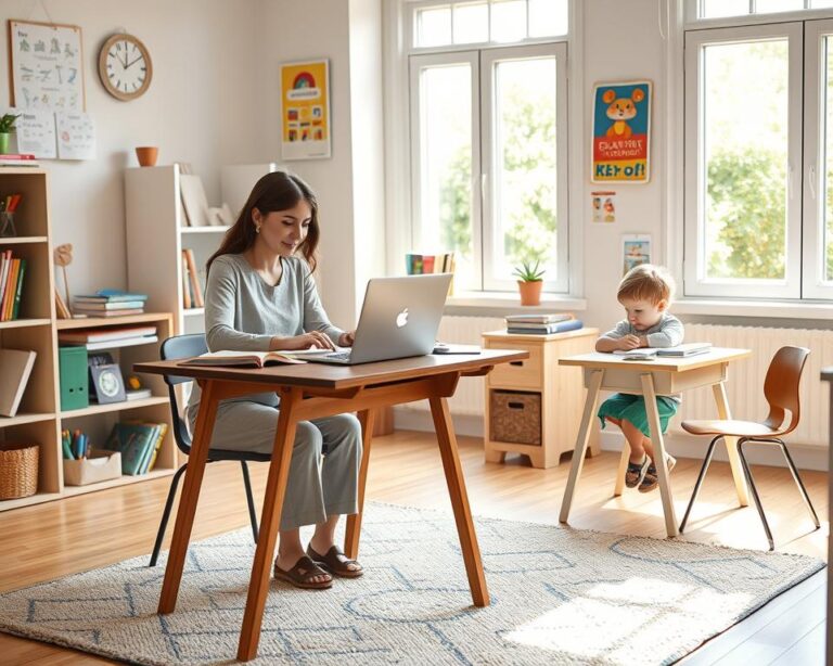 como organizar rotina de estudos com filhos pequenos