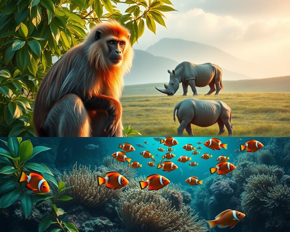 exemplos de animais exóticos