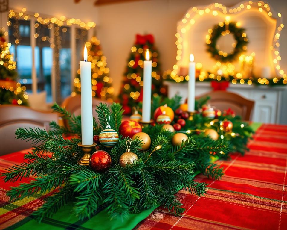 arranjos de mesa natalinos baratos