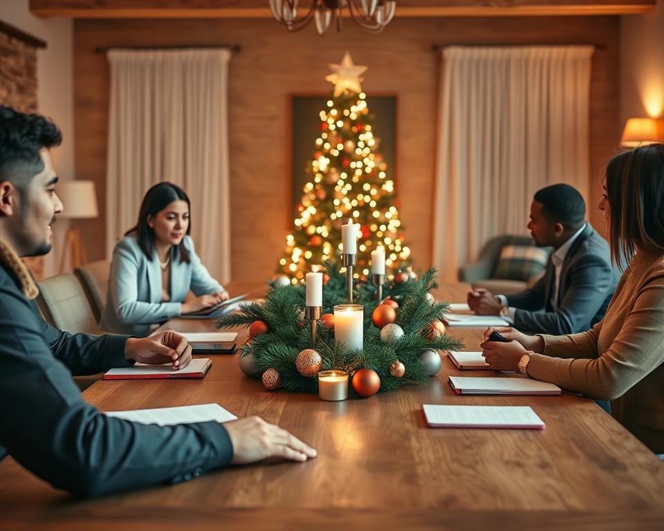 planejamento de reuniões natalinas