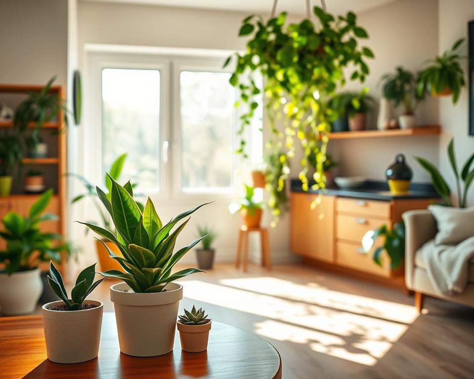 plantas na decoração barata
