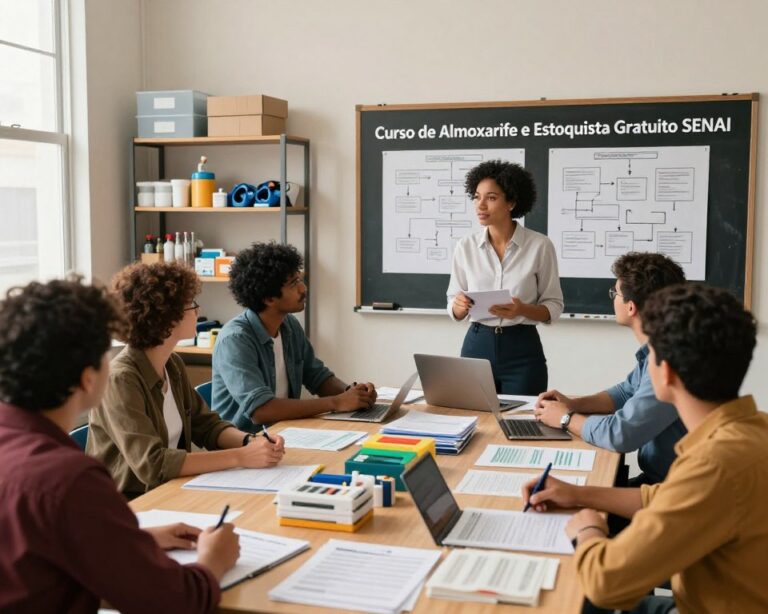 Curso de almoxarife e estoquista gratuito SENAI