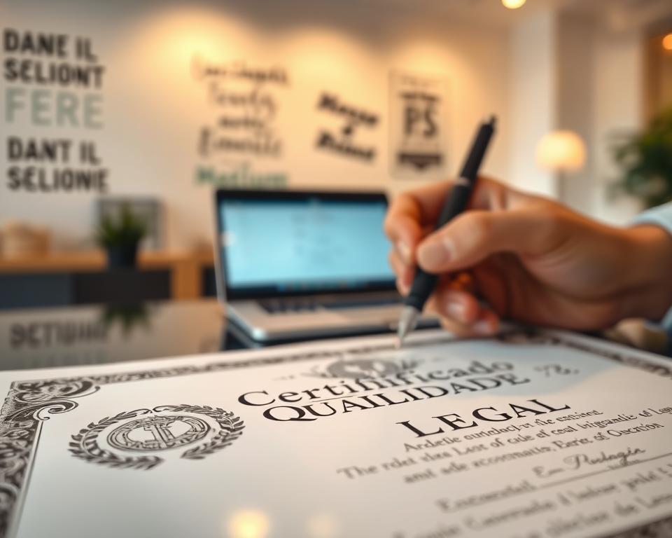 certificado qualidade legal