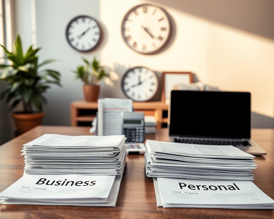 separar contas empresariais e pessoais