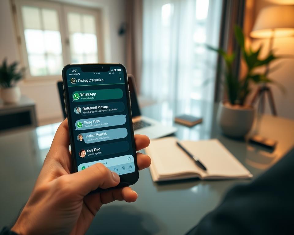 tradução mensagens recebidas whatsapp