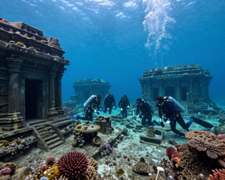 Cidades submersas que foram encontradas por arqueólogos