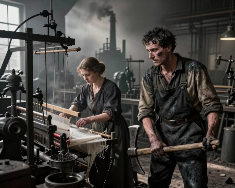 Como eram as profissões mais perigosas da Revolução Industrial