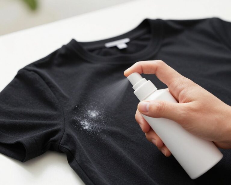 como tirar manchas de desodorante de camisa preta