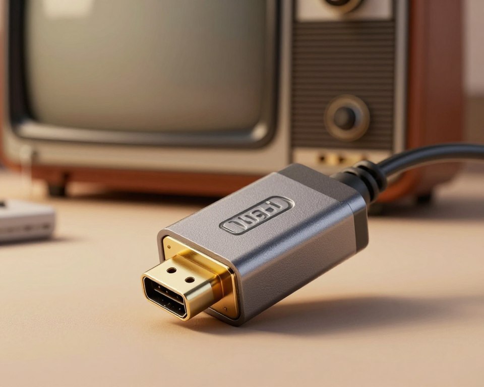 adaptador HDMI para televisão com entrada RCA