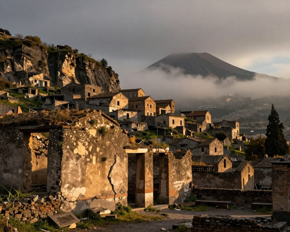 cidades fantasmas Pompeia Craco Chaitén