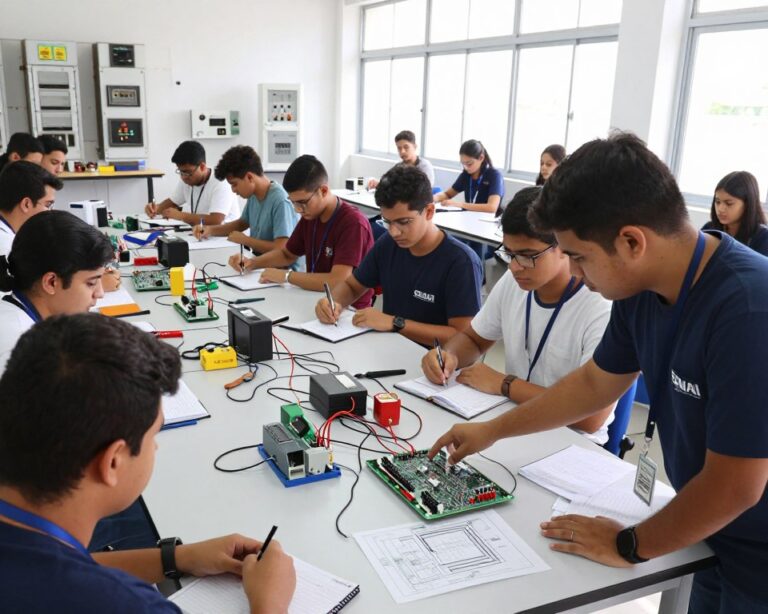 formação em comandos elétricos industriais no SENAI Bahia