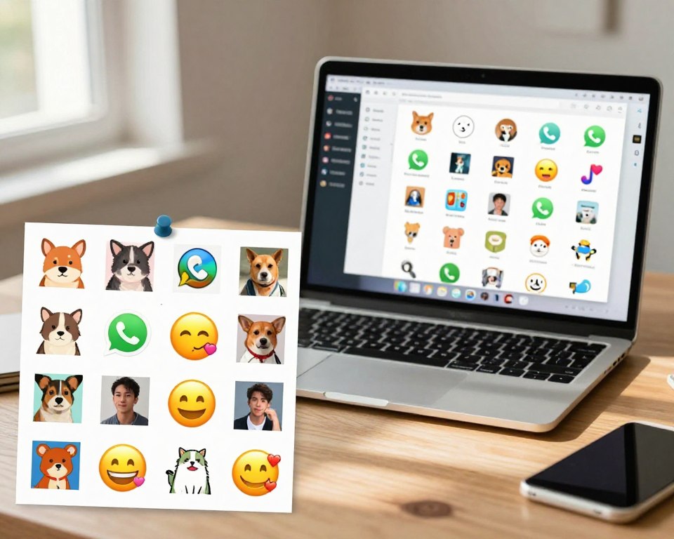 organização de stickers