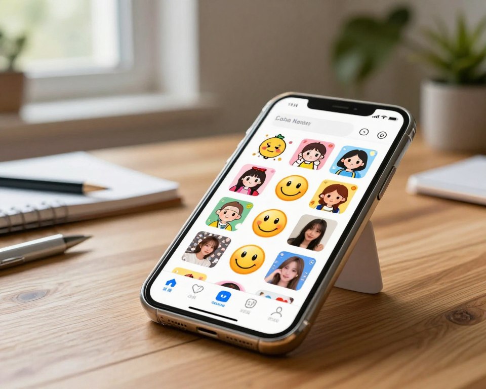 pacote de stickers no celular