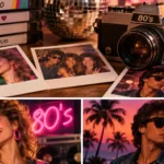 foto antiga anos 80 recriada com Google Gemini