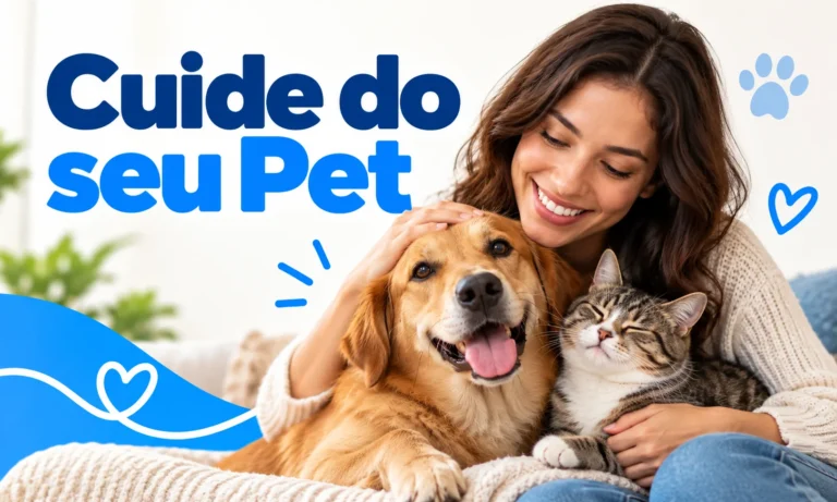 Cachorro e gato juntos, capa do guia sobre SinPatinhas, castração e vacina