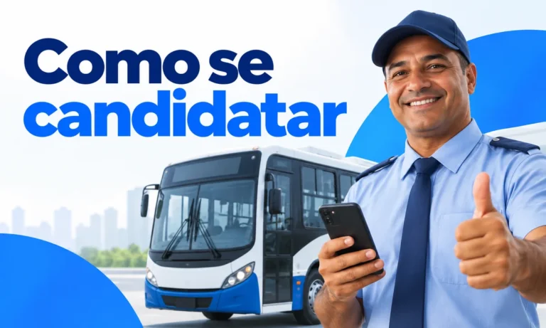 Motorista com celular na mão, capa da página de como se candidatar a vagas de motorista