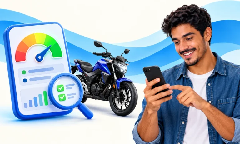 Capa gerada: relatório de score aprovado pra financiar uma moto