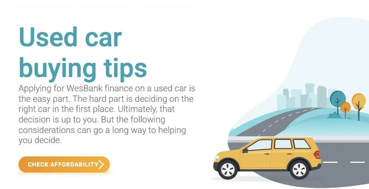 WesBank used car buying tips page